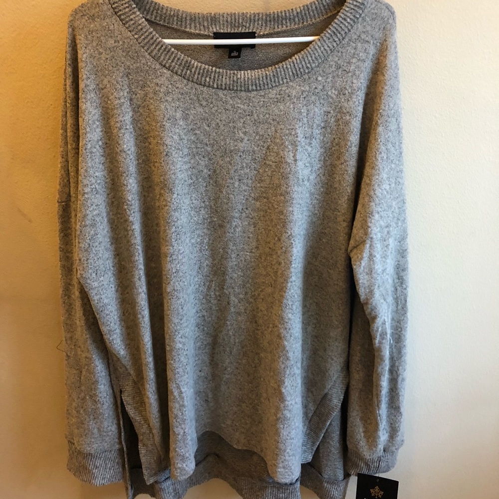 Brushed knit top sweater. Size XL.